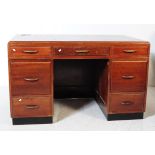 POST-WAR ART DECO MAHOGANY WRITING DESK