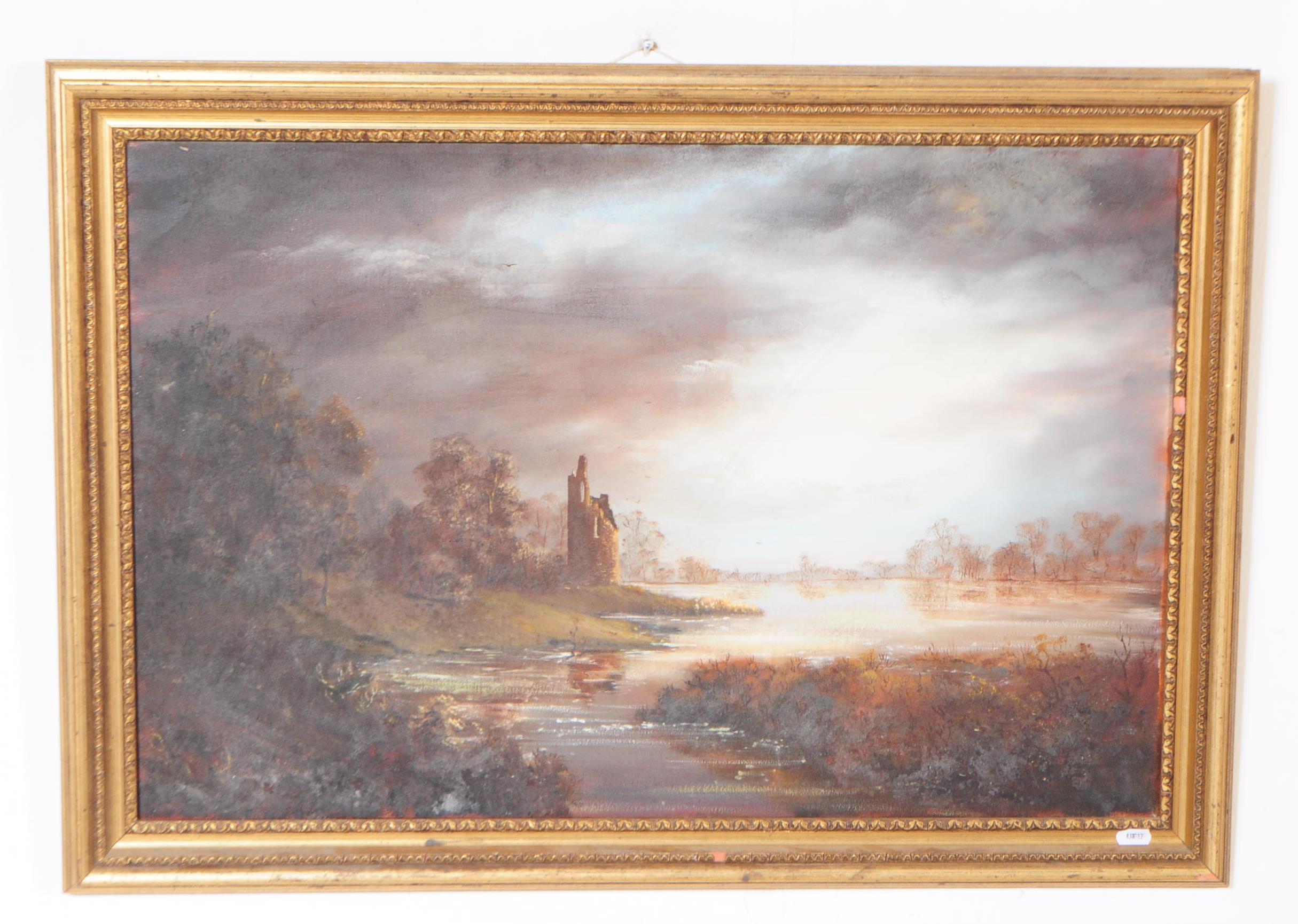 J K WHITTON - VINTAGE 20TH CENTURY OIL ON CANVAS PAINTING