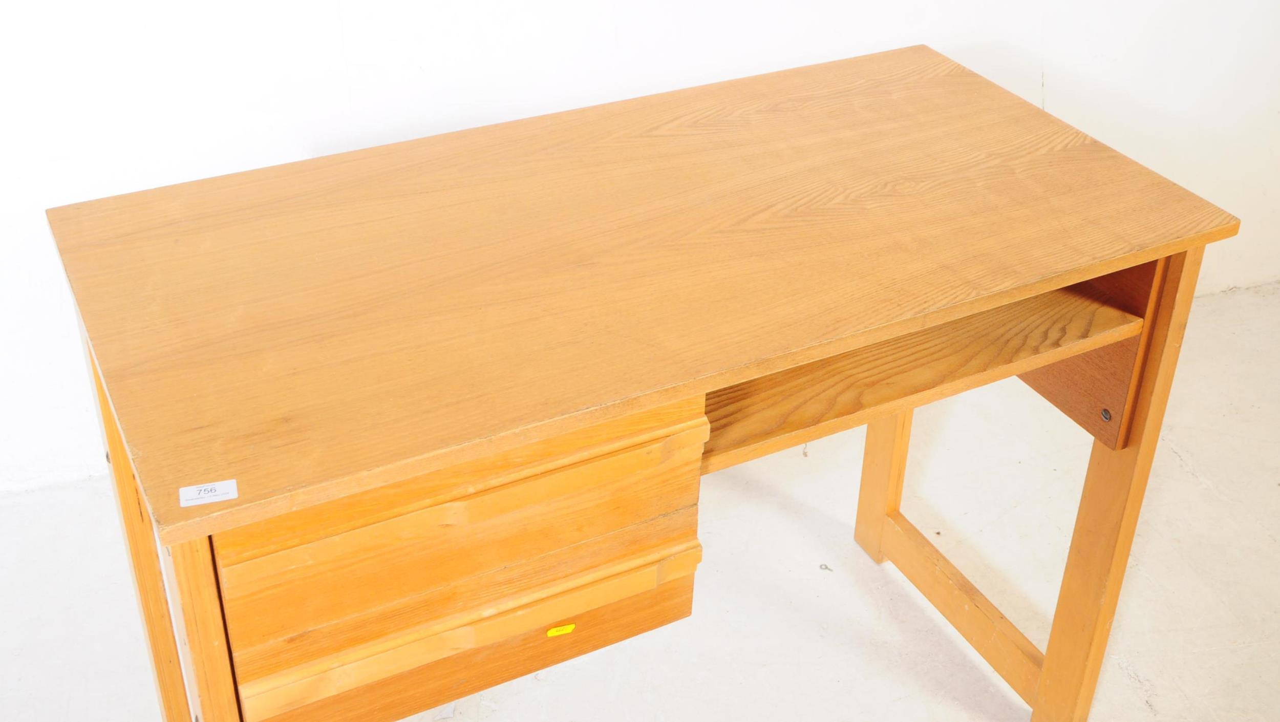 BRITISH MODER DESIGN - CONTEMPORARY PINE SCHOOL DESK - Image 3 of 7