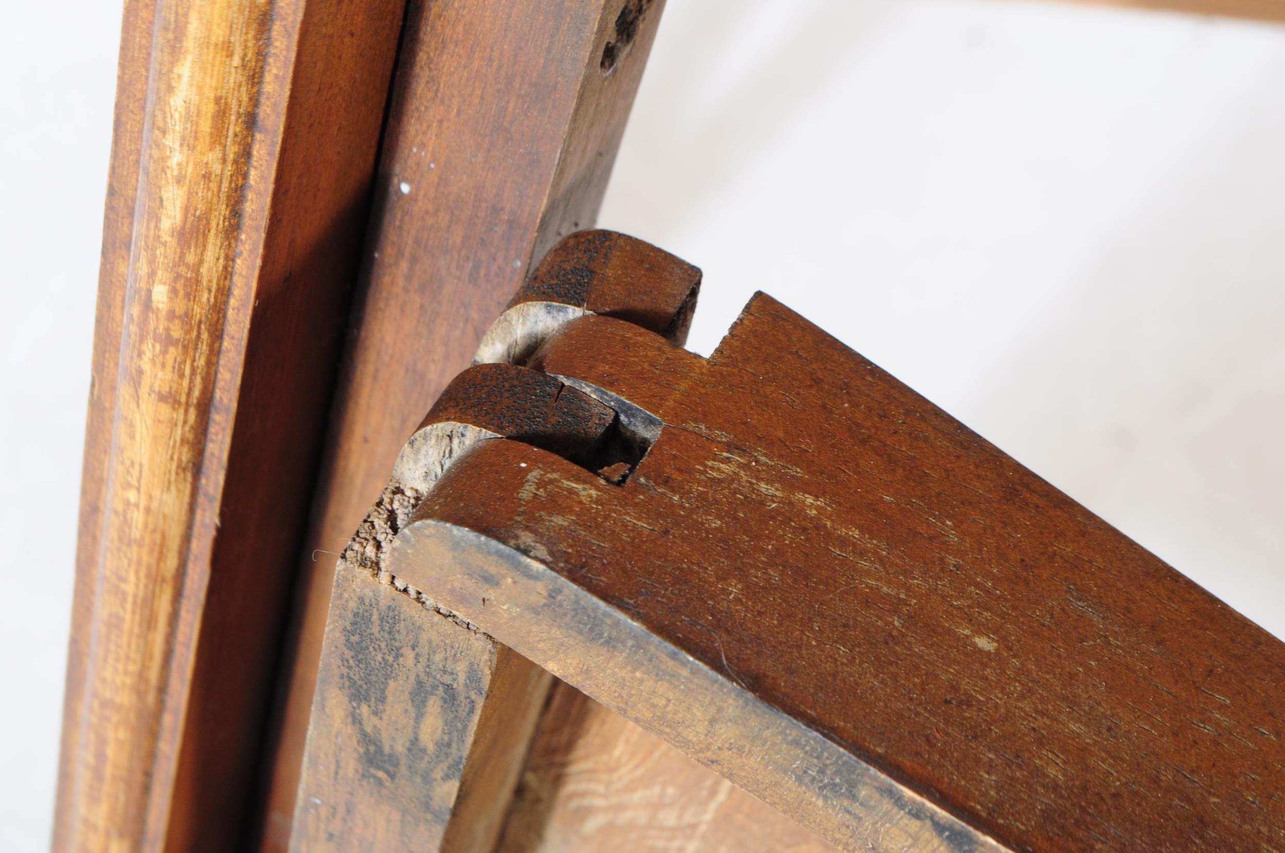 MID CENTURY FOLDING TRESTLE TABLE & EIGHT CHAIRS - Image 5 of 9