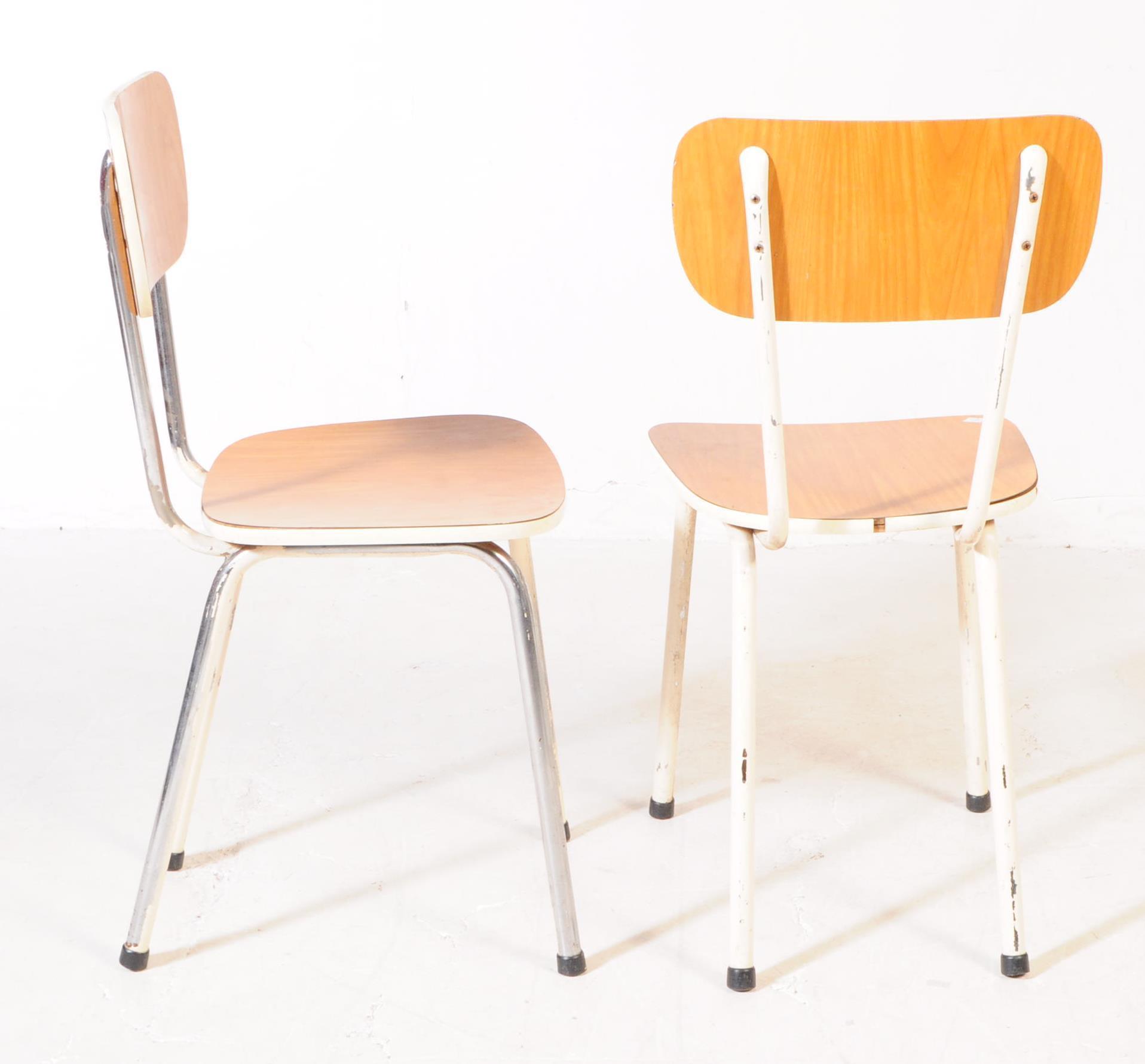 SET OF FOUR RETRO 20TH CENTURY KITCHEN CHAIRS - Image 3 of 3