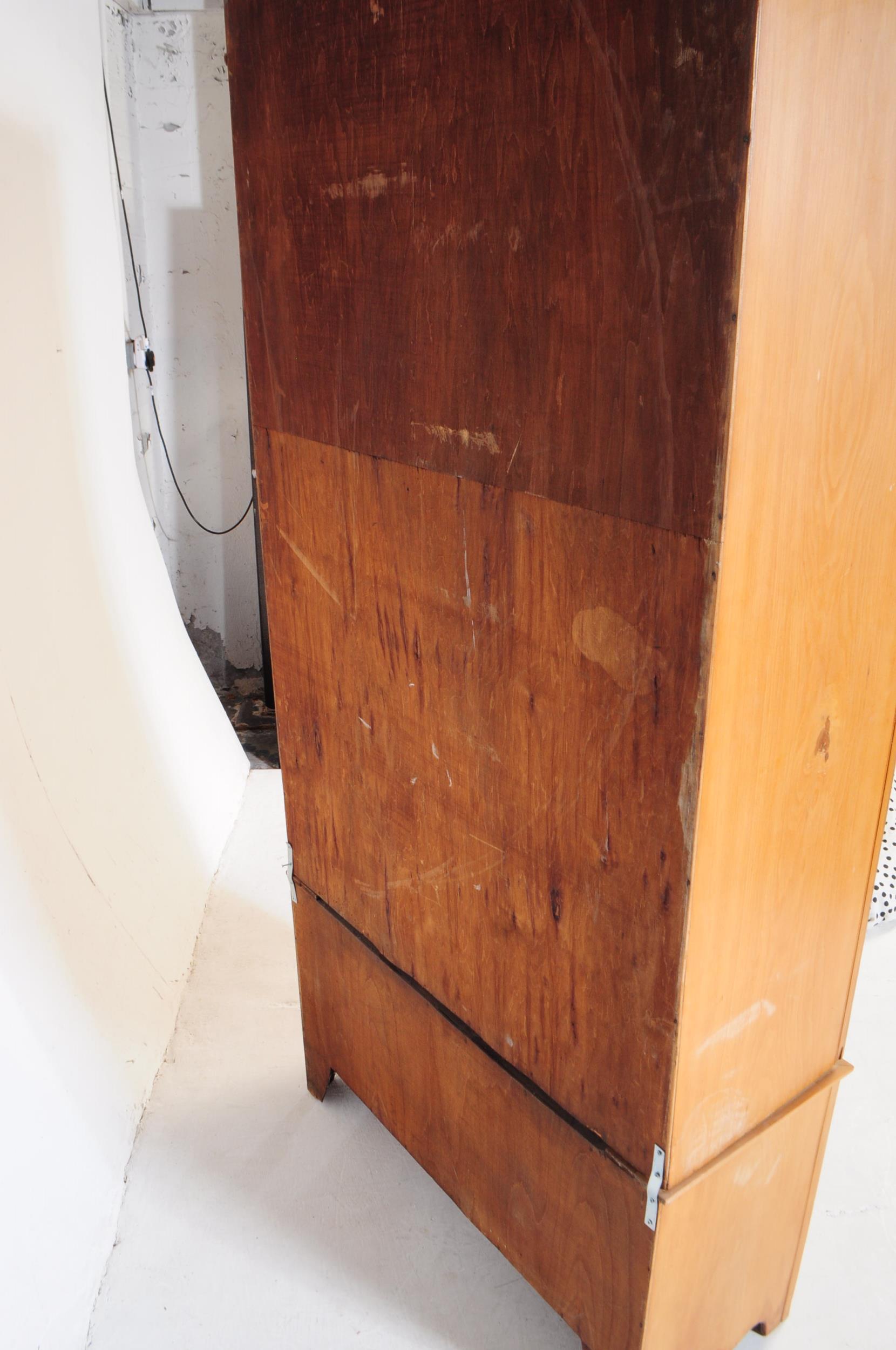 EDWARDIAN SATIN WALNUT WARDROBE - Image 5 of 6