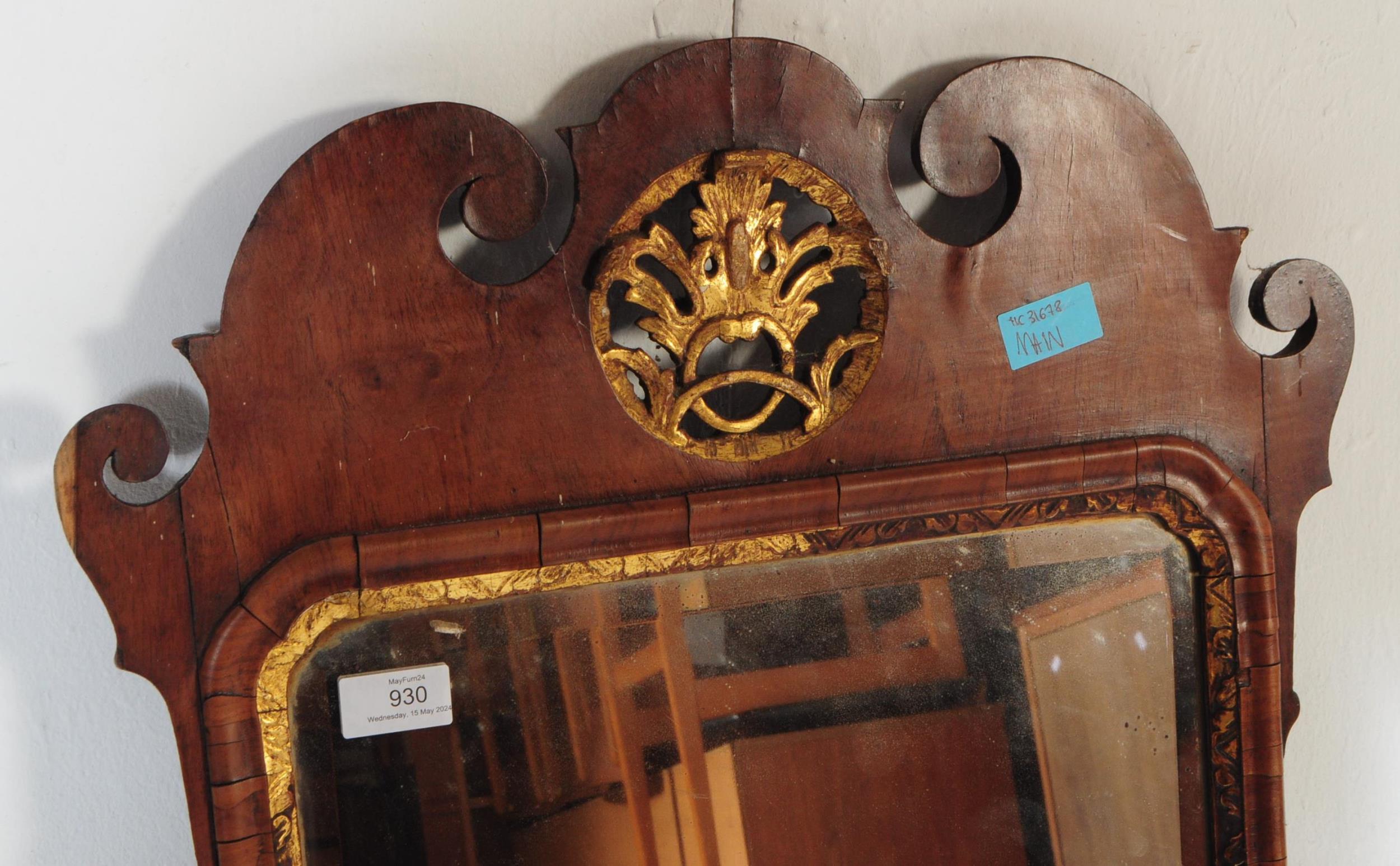 19TH CENTURY GEORGE III MAHOGANY PIER MIRROR - Image 2 of 4