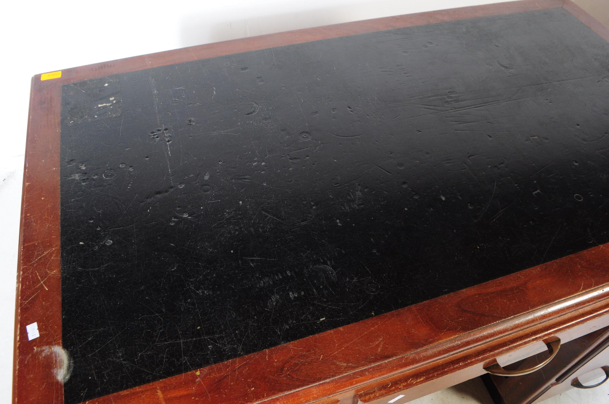 POST-WAR ART DECO MAHOGANY WRITING DESK - Image 3 of 4