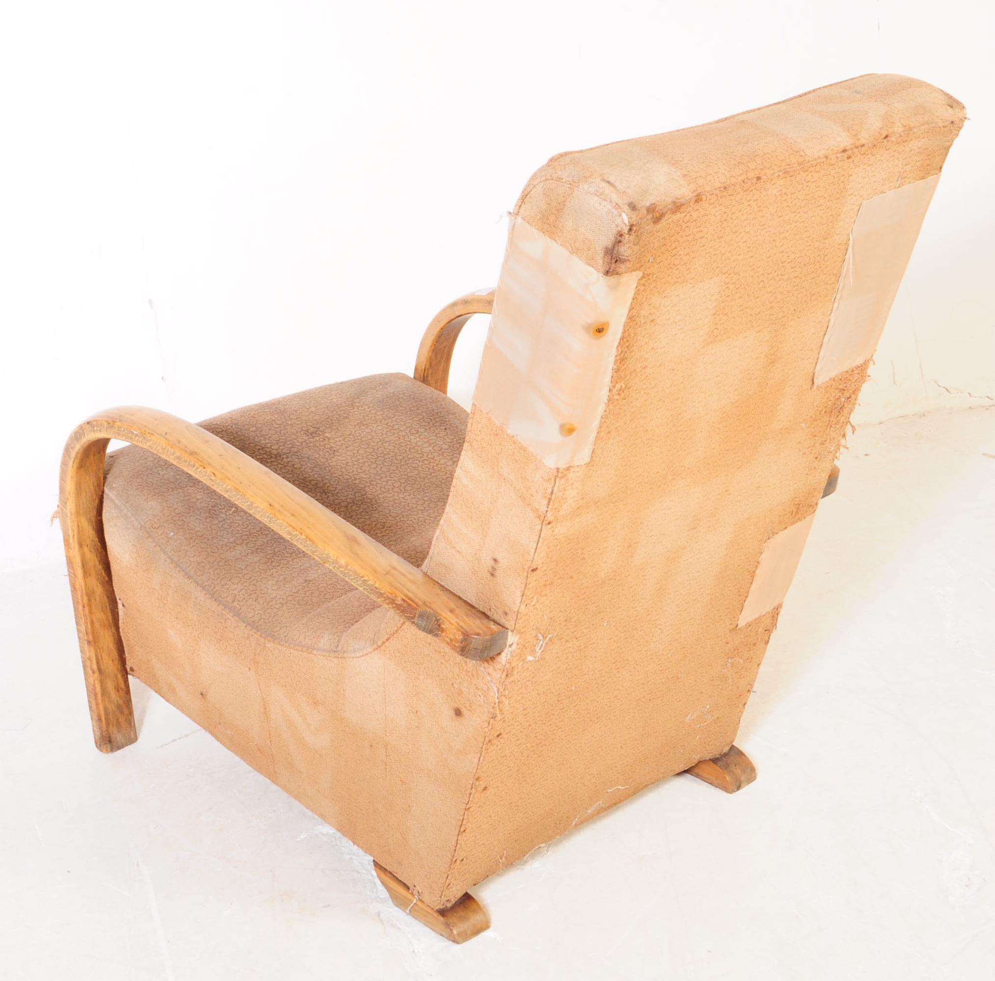 POST WAR ART DECO BENTWOOD ARMCHAIR - Image 4 of 4