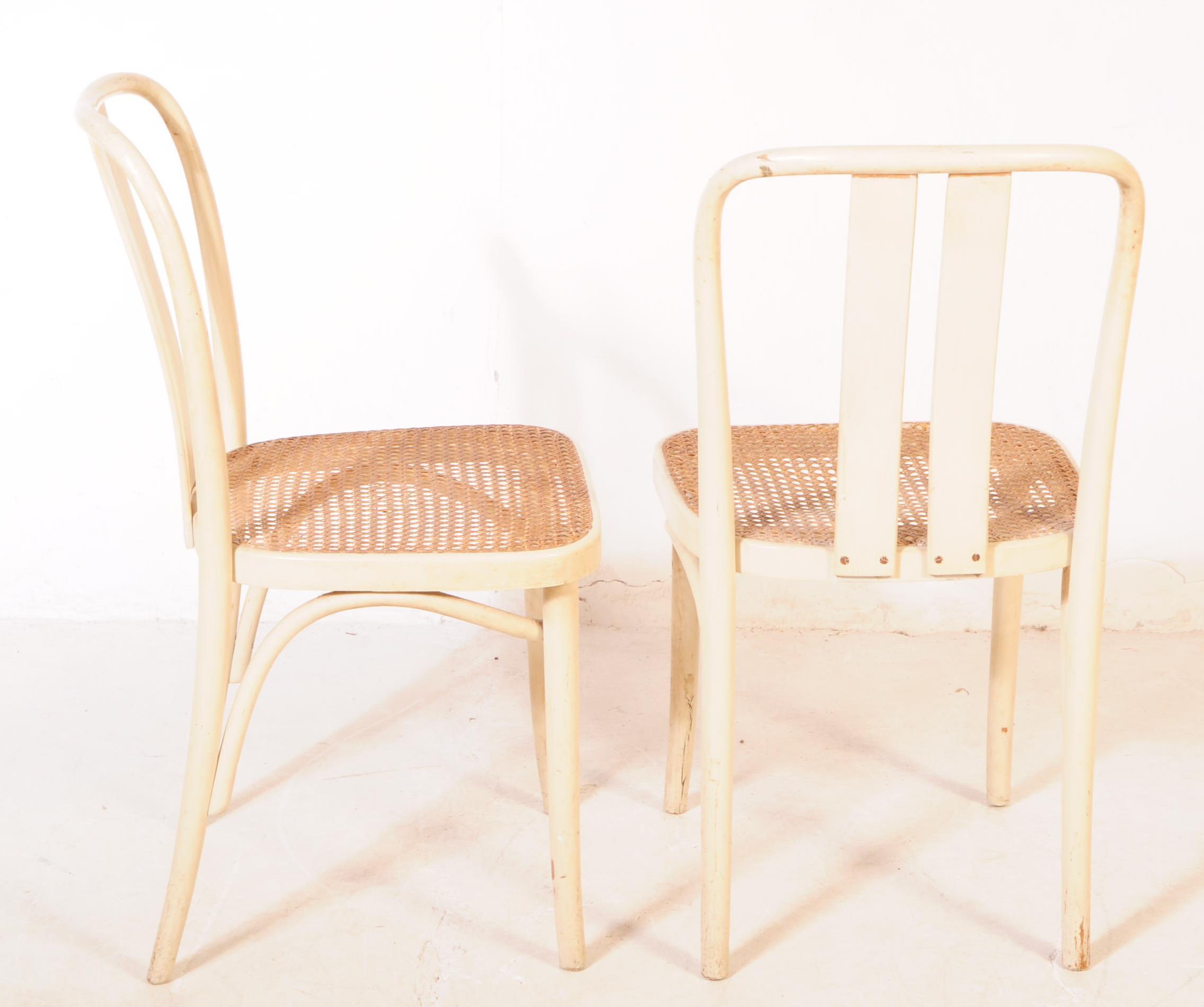 THONET MANNER - SIX BENTWOOD & RATTAN DINING CHAIRS - Image 3 of 3