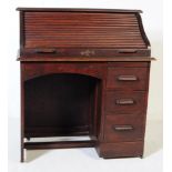 EARLY 20TH CENTURY MAHOGANY ROLL TOP DESK