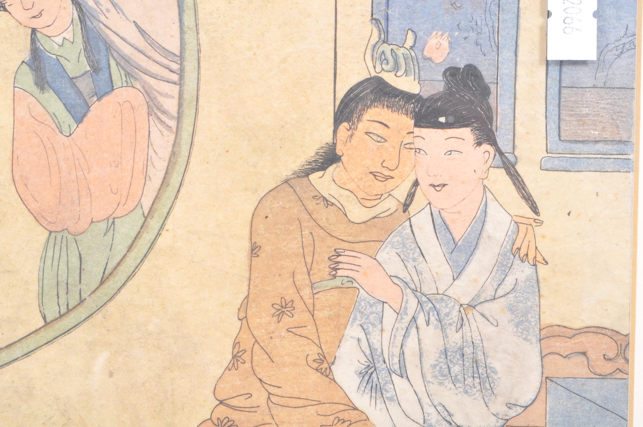 EARLY 20TH CENTURY JAPANESE EROTIC PICTURE W/ CHINESE PAINTING - Image 3 of 6