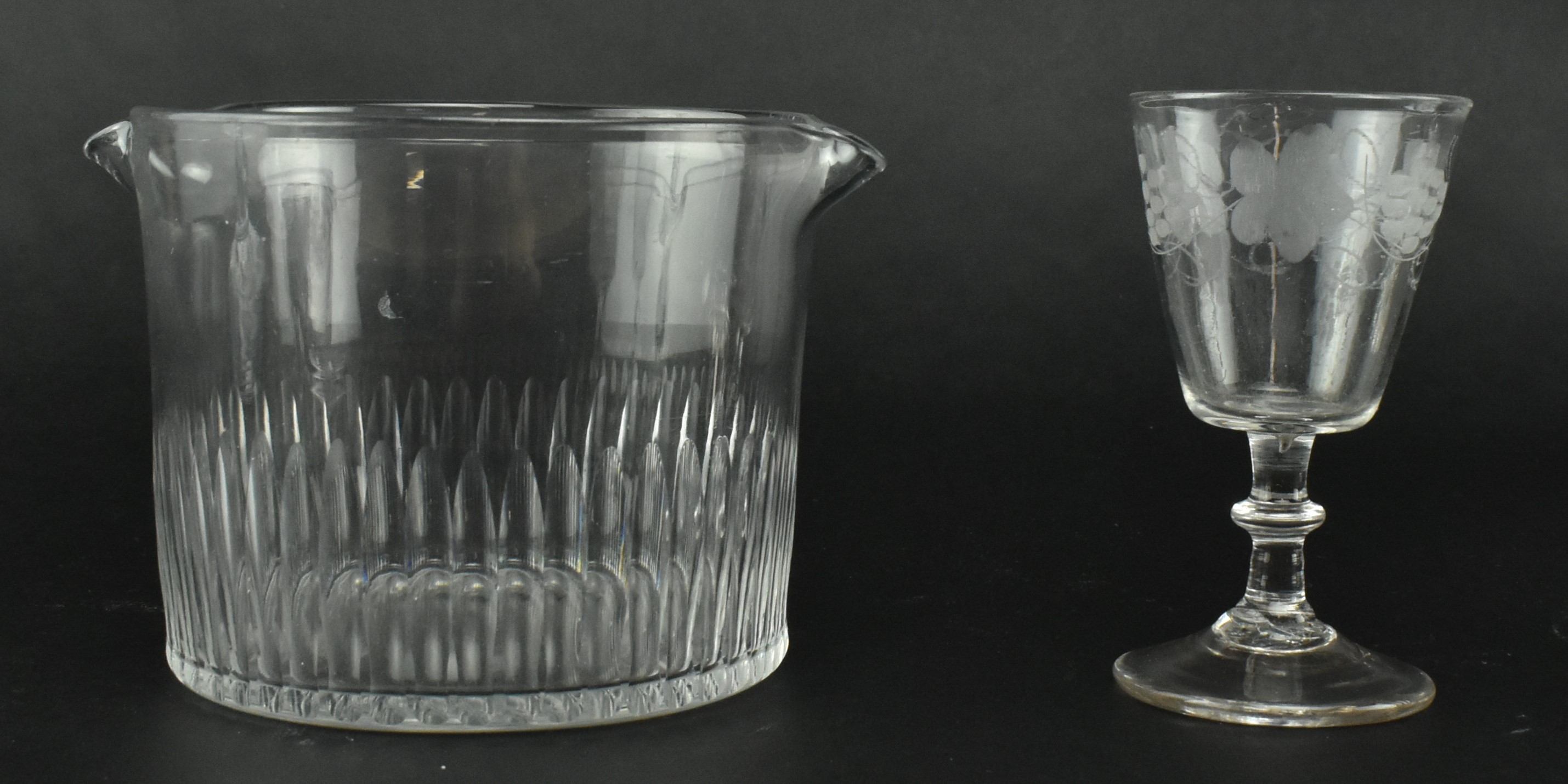 SEVEN 19TH CENTURY HAND MADE GLASSWARE ITEMS - Image 2 of 15