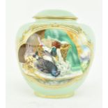 COALPORT - A 19TH CENTURY HAND PAINTED VASE