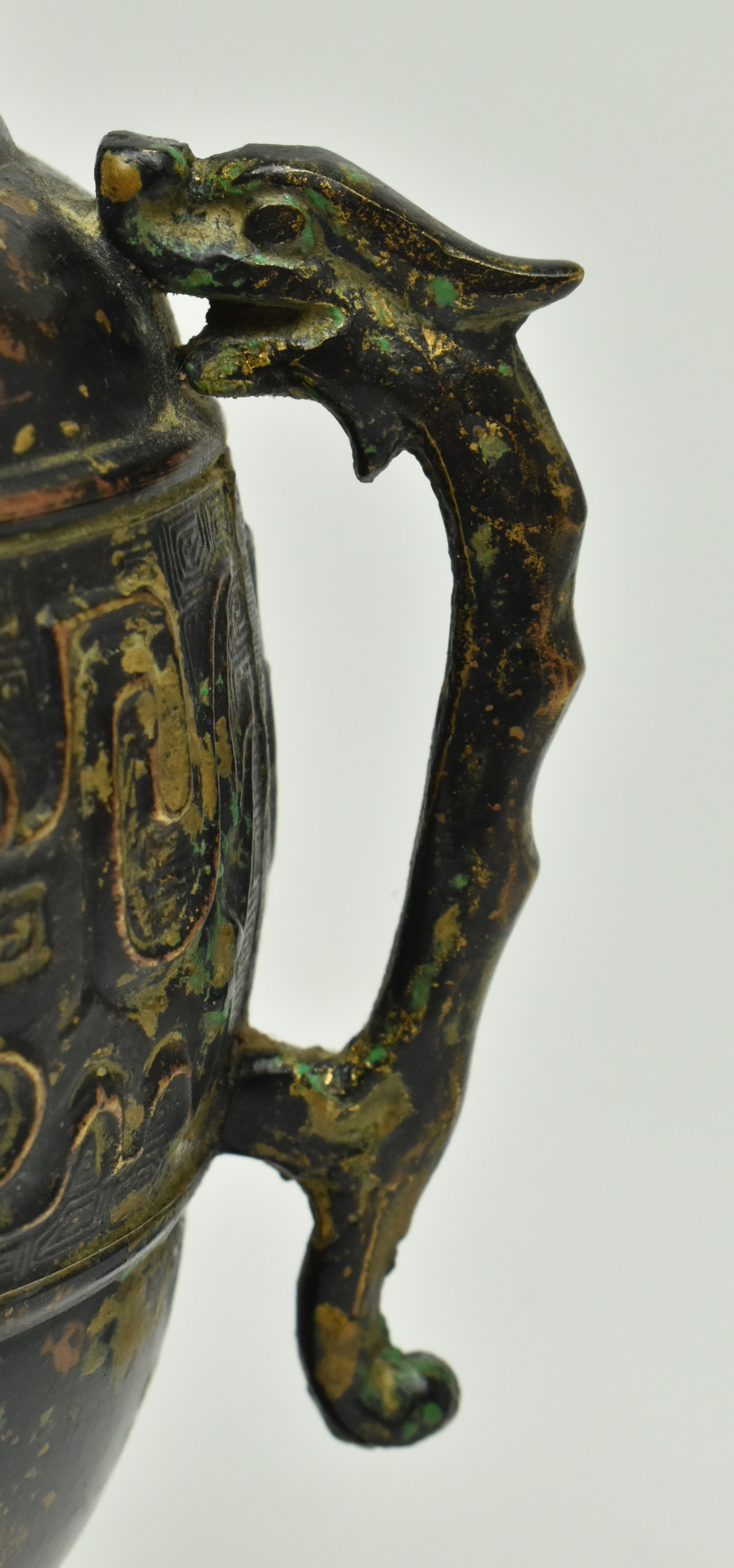 TWO JAPANESE BRONZE PIECES "DRAGON" CENSER AND PLANT POT - Image 12 of 12