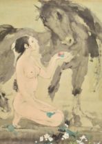 GAO BOLONG 高伯龙 - NUDE AND A HORSE 少女和马