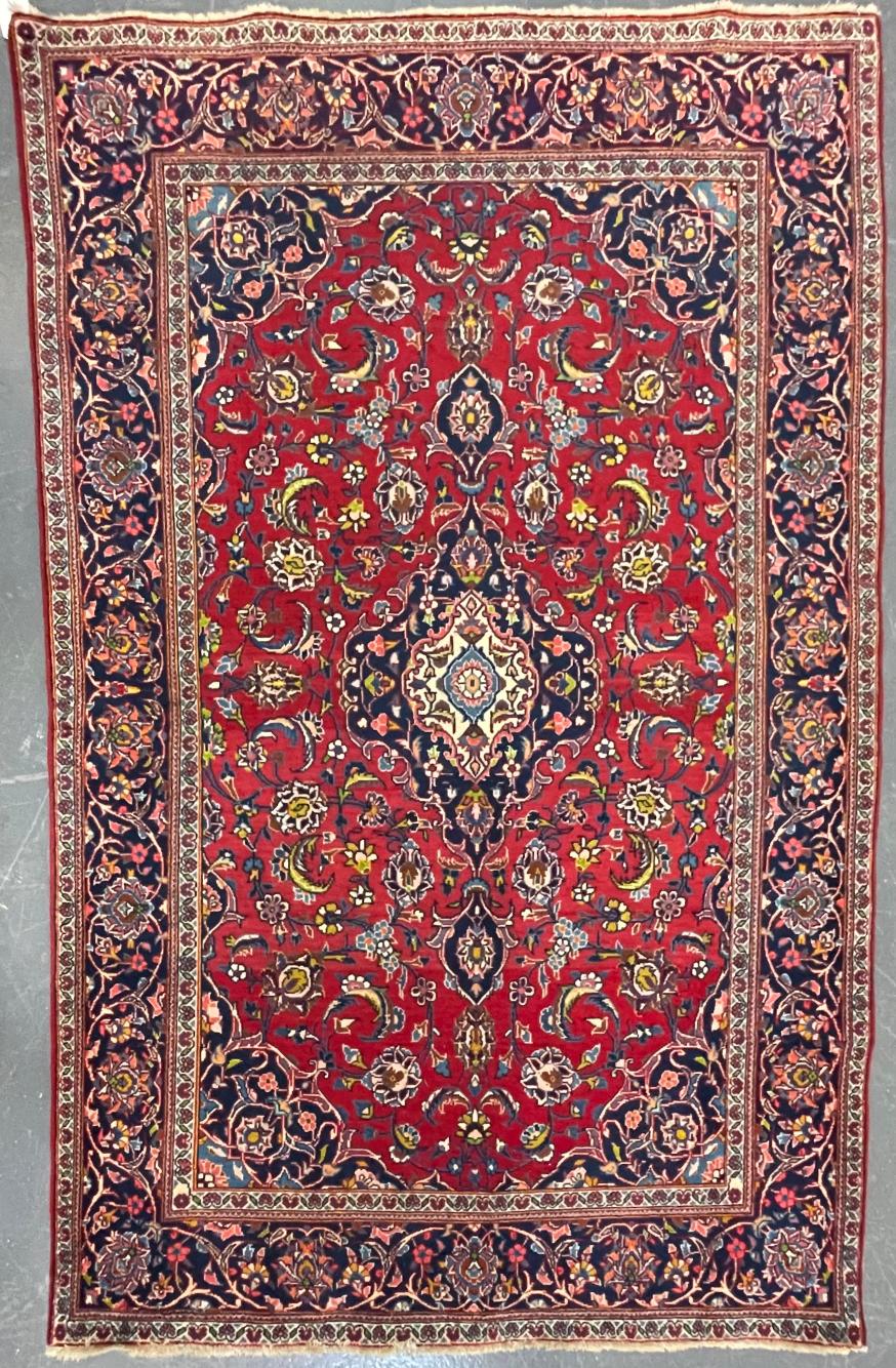 20TH CENTURY CENTRAL PERSIAN KASHAN CARPET RUG