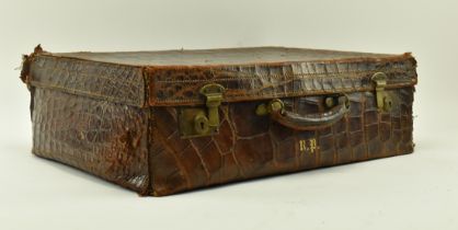 BARKERS KENSINGTON - MID CENTURY CROCODILE SKIN SUITCASE