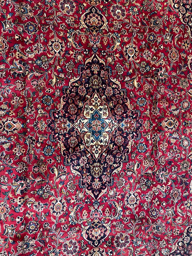 20TH CENTURY CENTRAL PERSIAN KASHAN FLOOR CARPET RUG - Image 2 of 5