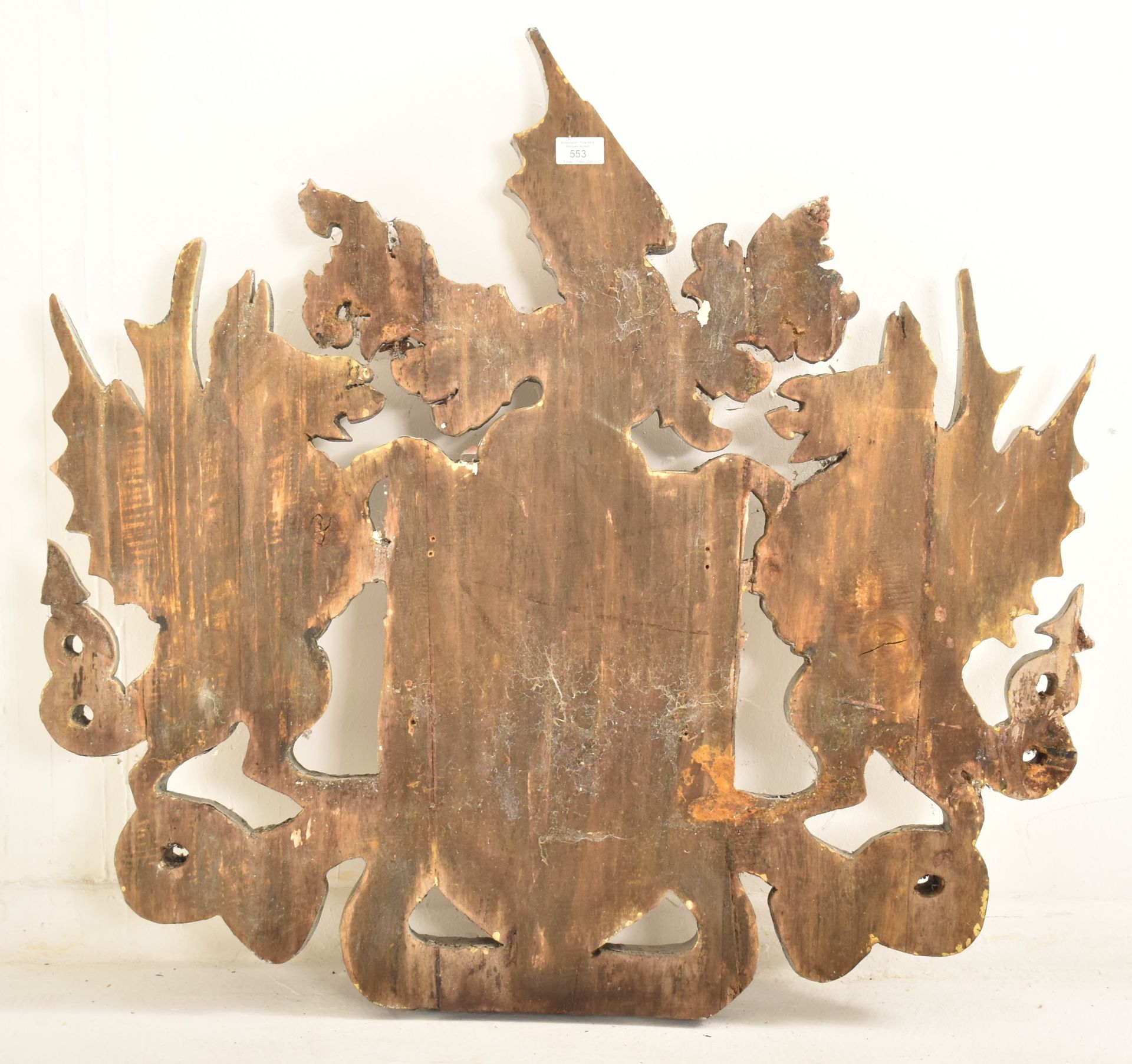 EARLY 20TH CENTURY C. 1900 CITY OF LONDON WOODEN CREST - Image 5 of 5