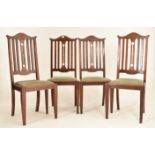 SET OF FOUR 19TH CENTURY MAHOGANY DINING CHAIRS