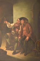 AFTER DUTCH OLD MASTERS - 19TH CENTURY OIL ON CANVAS PAINTING