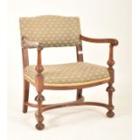 19TH CENTURY VICTORIAN CHILD'S CRINOLINE STRETCHER ARMCHAIR