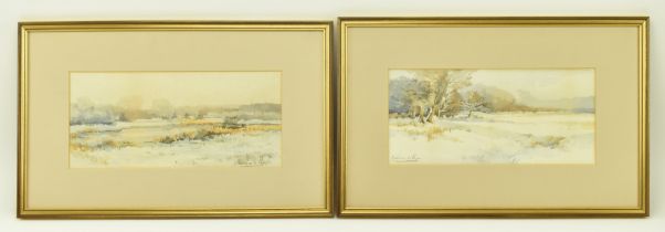 MADELEINE MARIE SOPHIE DE PAPE (B.1883) - PAIR OF WATERCOLOURS