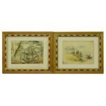 HAROLD ARTHUR BURKE (1852) - PAIR OF WATERCOLOUR PAINTINGS