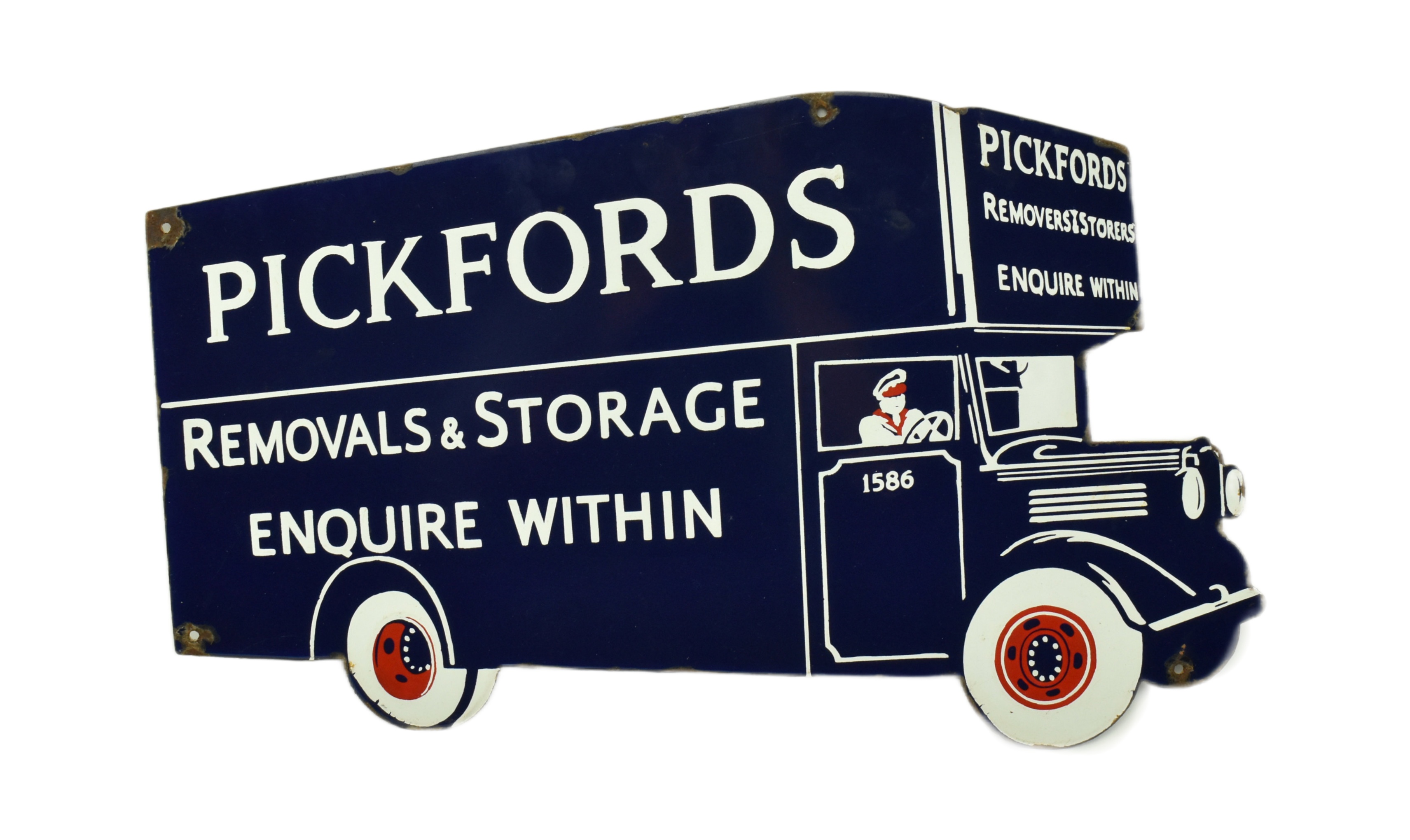 REPRODUCTION PICKFORDS DIE-CUT PICTORIAL ENAMEL SIGN - Image 4 of 6