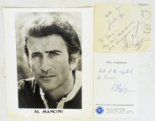 THE DIRTY DOZEN - AL MANCINI (D.2007) - AUTOGRAPH & LETTER