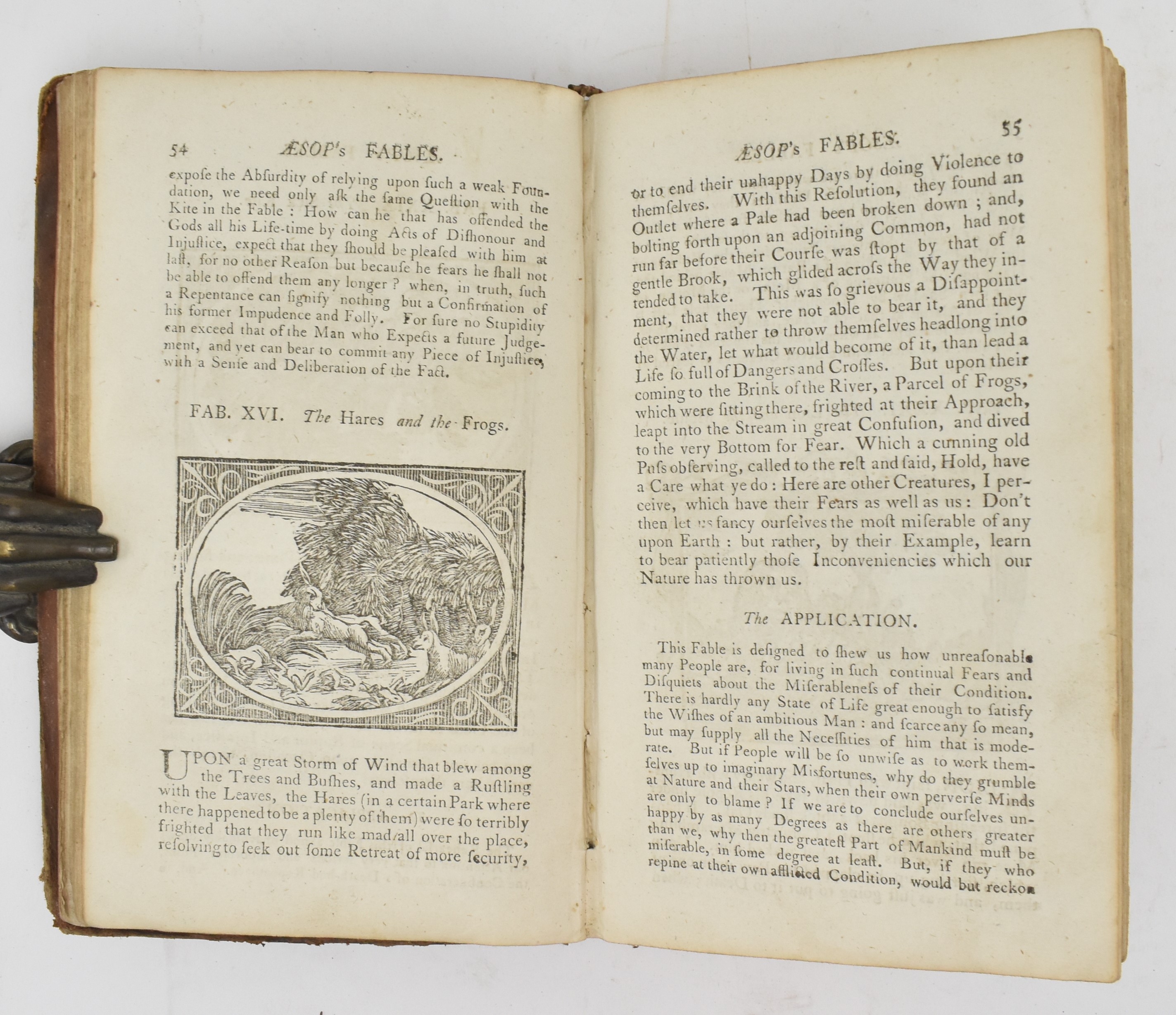 AESOP. 1793 FABLES TRANSLATED INTO ENGLISH BY SAMUEL CROXALL - Image 4 of 7