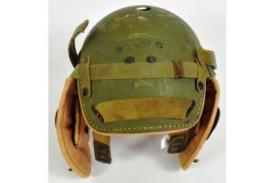 WWII SECOND WORLD WAR UNITED STATES RAWLINGS TANK HELMET - Image 2 of 7