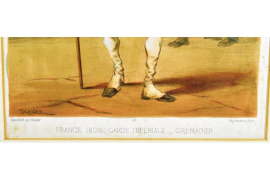 DRANER (1833-1926) - MIXED MEDIA PAINTING OF NAPOLEONIC SCENE - Image 6 of 6