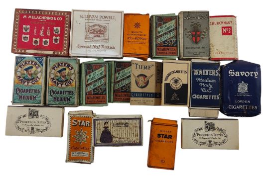 TOBACCIANA. COLLECTION OF EARLY 20TH CENTURY CIGARETTE BOXES, SOME WITH CONTENTS - Image 2 of 6