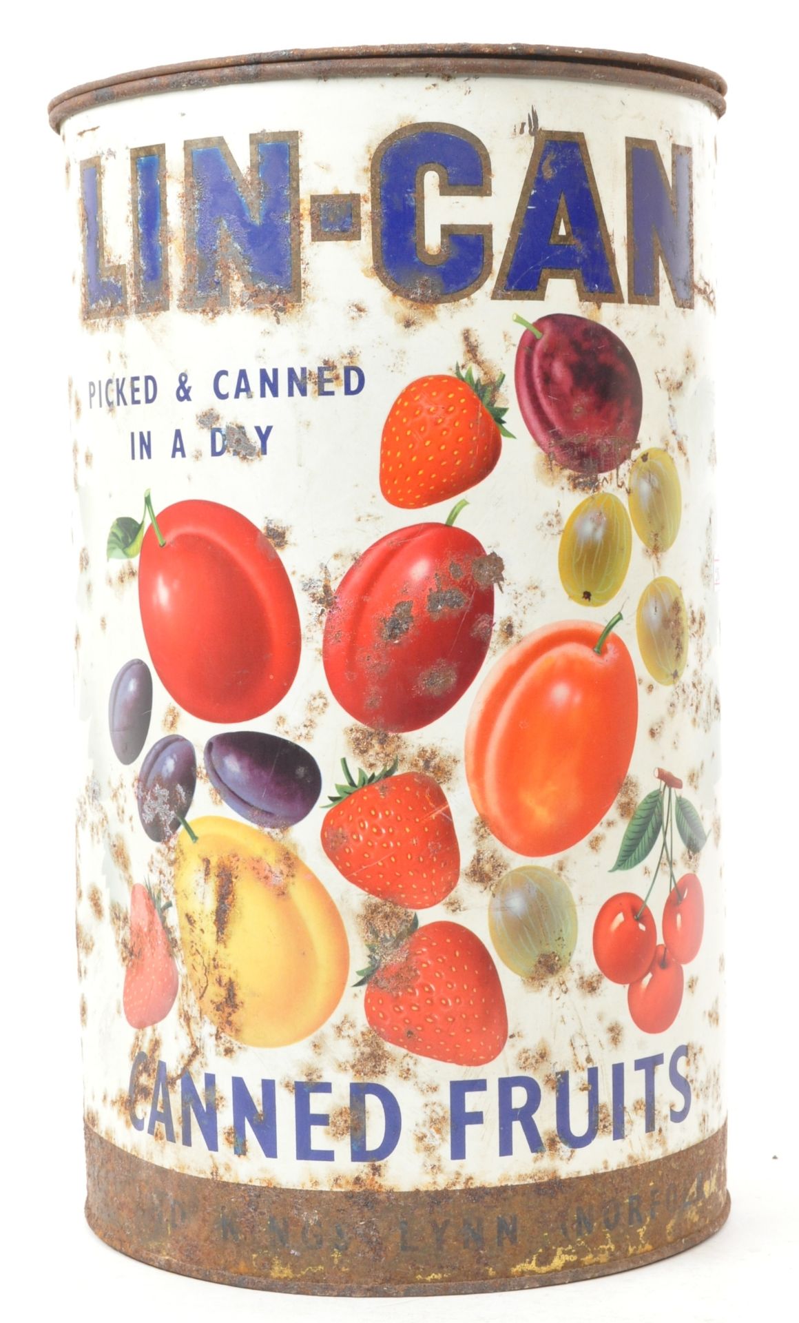 LIN - CAN - VINTAGE 20TH CENTURY CANNED VEGETABLES TIN CAN