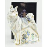 ROYAL CROWN DERBY - HUSKY PAPERWEIGHT IN ORIG. BOX