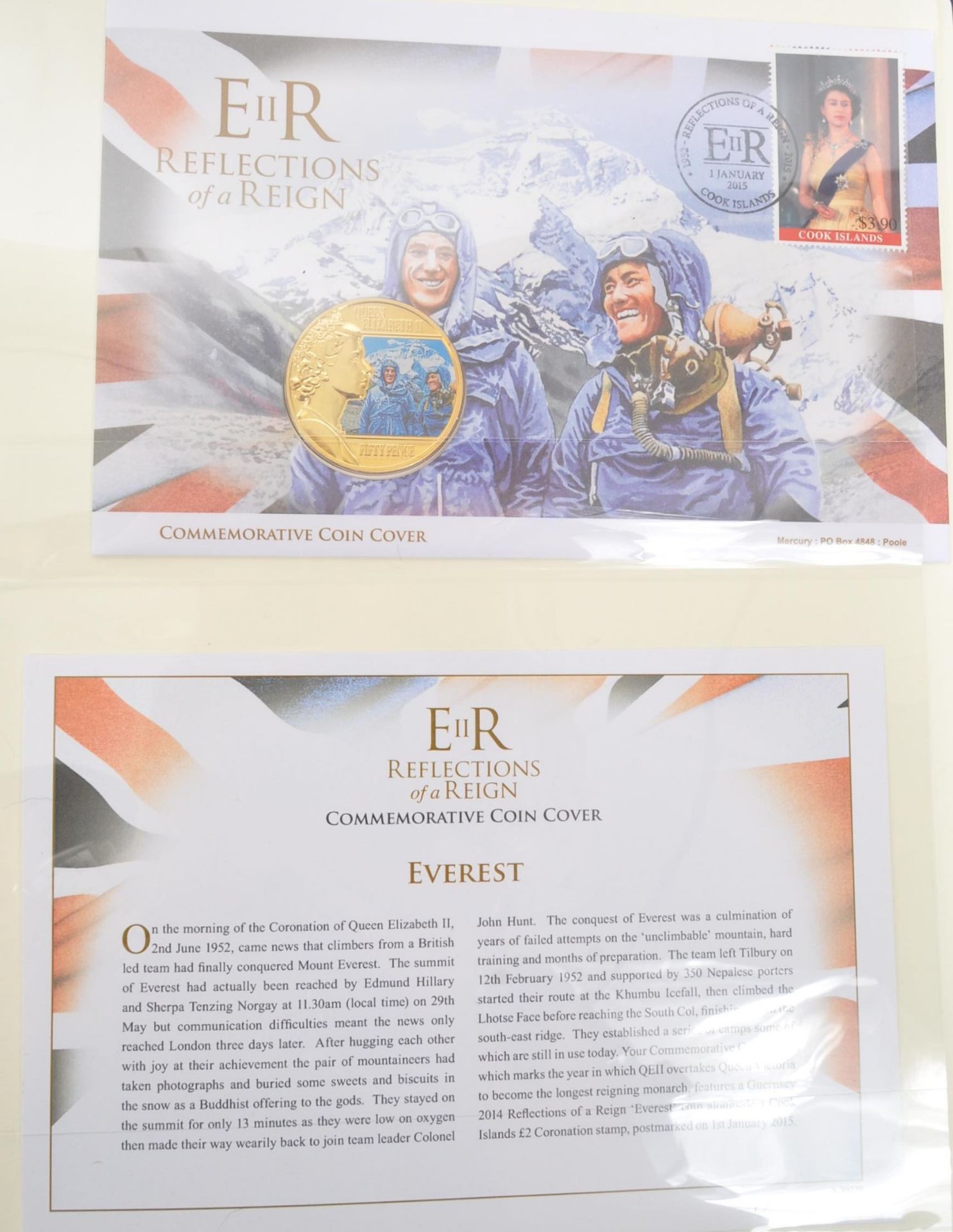 LARGE COLLETION OF COMMEMORATIVE COIN COVERS - Bild 8 aus 9