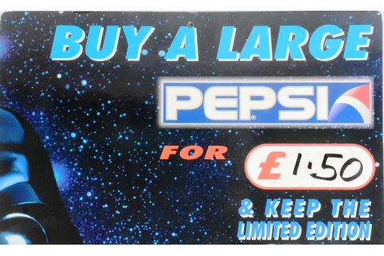 STAR WARS - ORIGINAL PEPSI IN-STORE ADVERTISING BOARD - Image 3 of 4