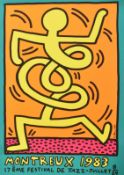 KEITH HARING - 1983 MONTREUX JAZZ FESTIVAL POSTER IN GREEN