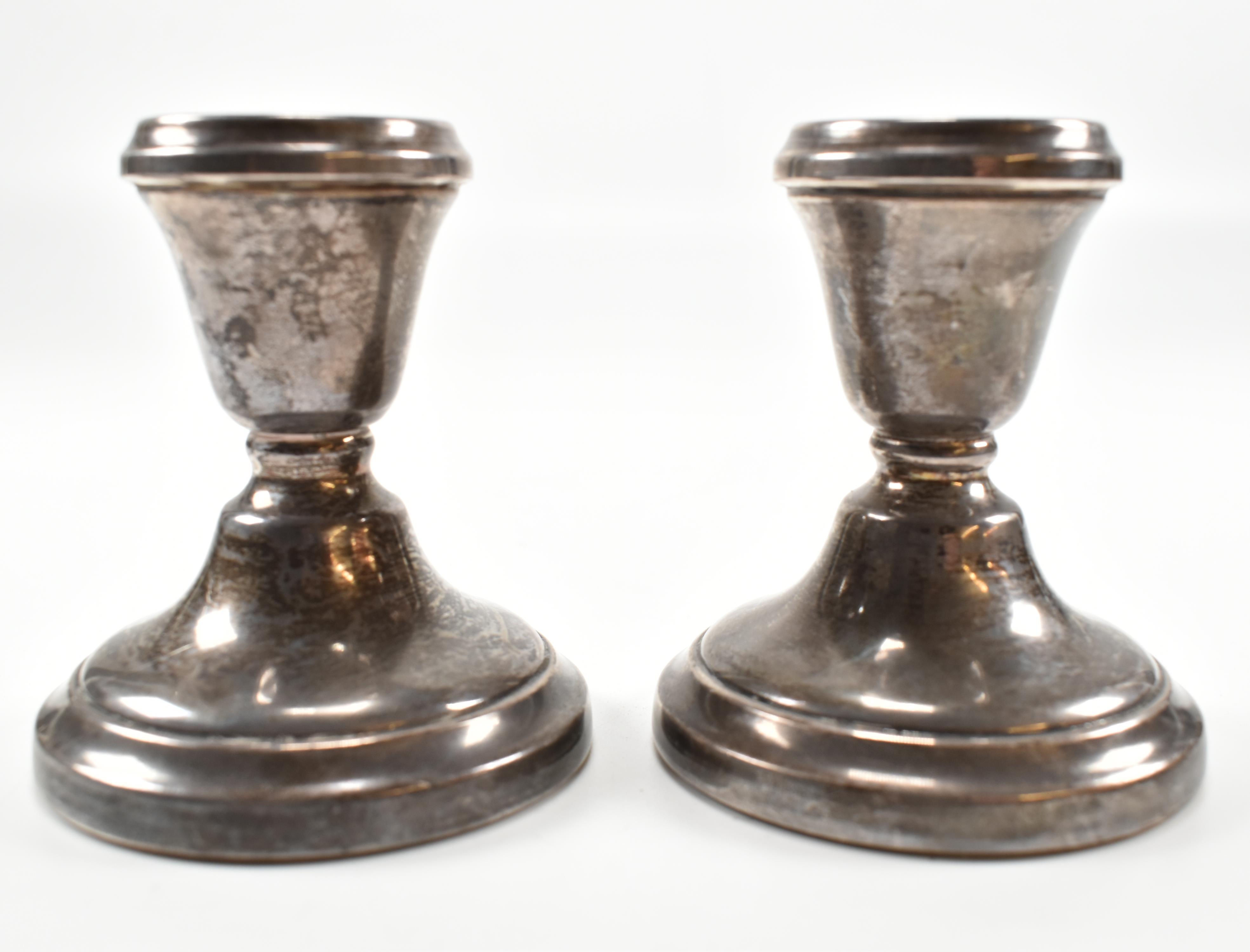 A PAIR OF 1970S HALLMARKED SILVER CANDLESTICKS - Image 2 of 7