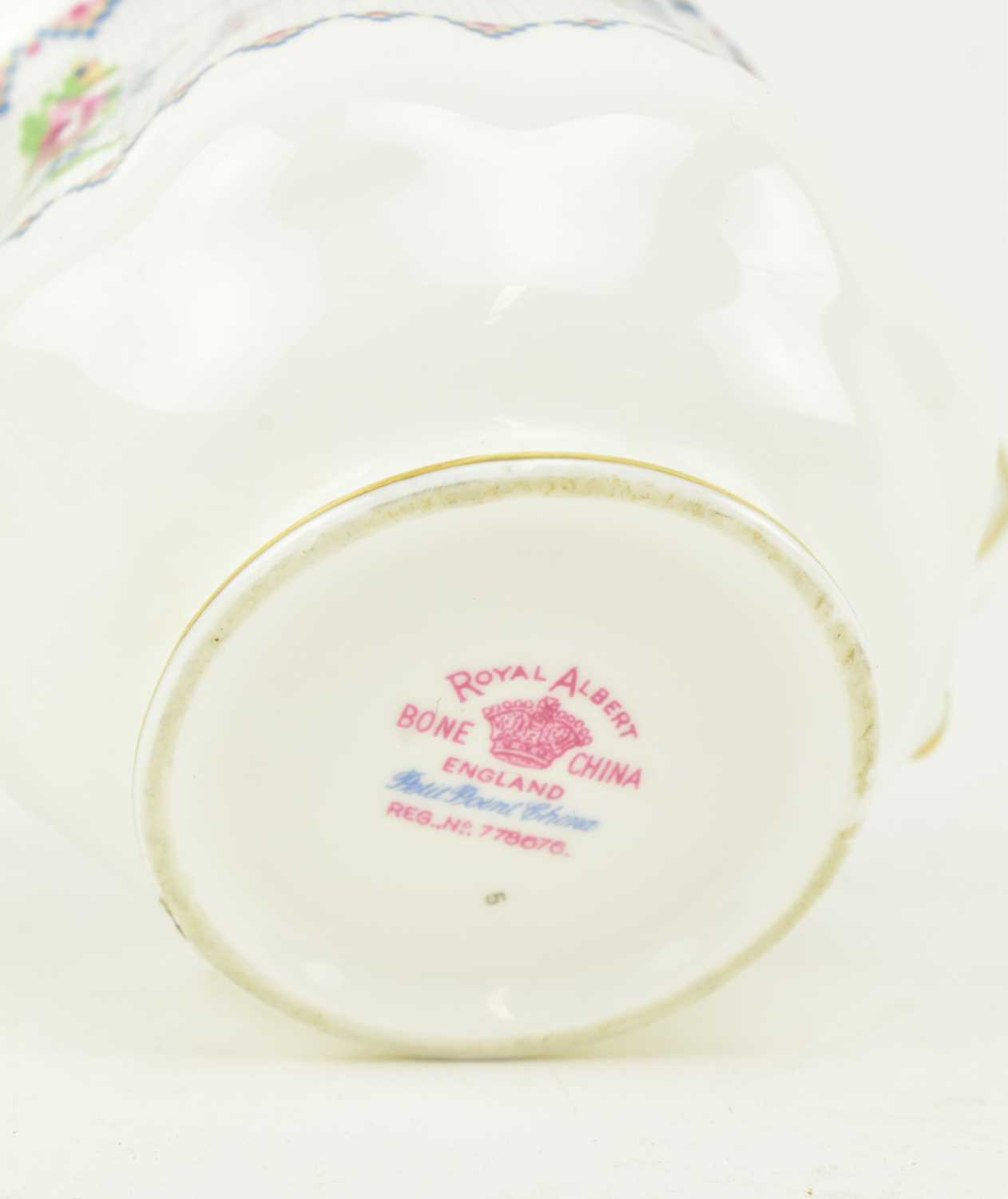 ROYAL ALBERT - PETIT POINT - VINTAGE MID CENTURY PART TEA SERVICE - Image 8 of 8