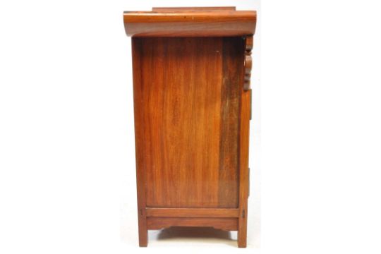 CHINESE HARDWOOD ALTAR STYLE CABINET SIDEBOARD - Image 4 of 7