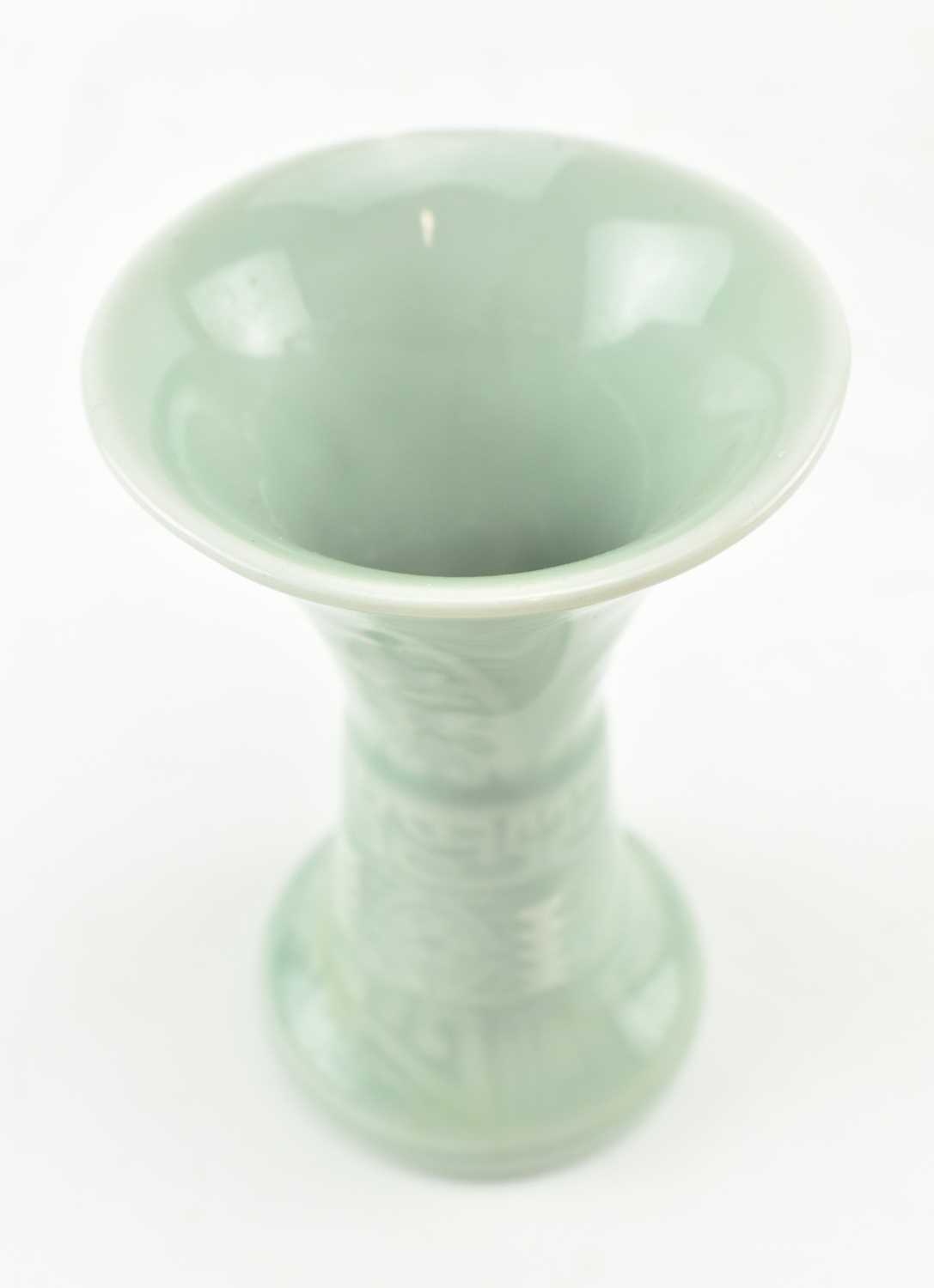 COLLECTION OF SIX PIECES OF CHINESE PORCELAIN CELADON WARE - Image 3 of 7