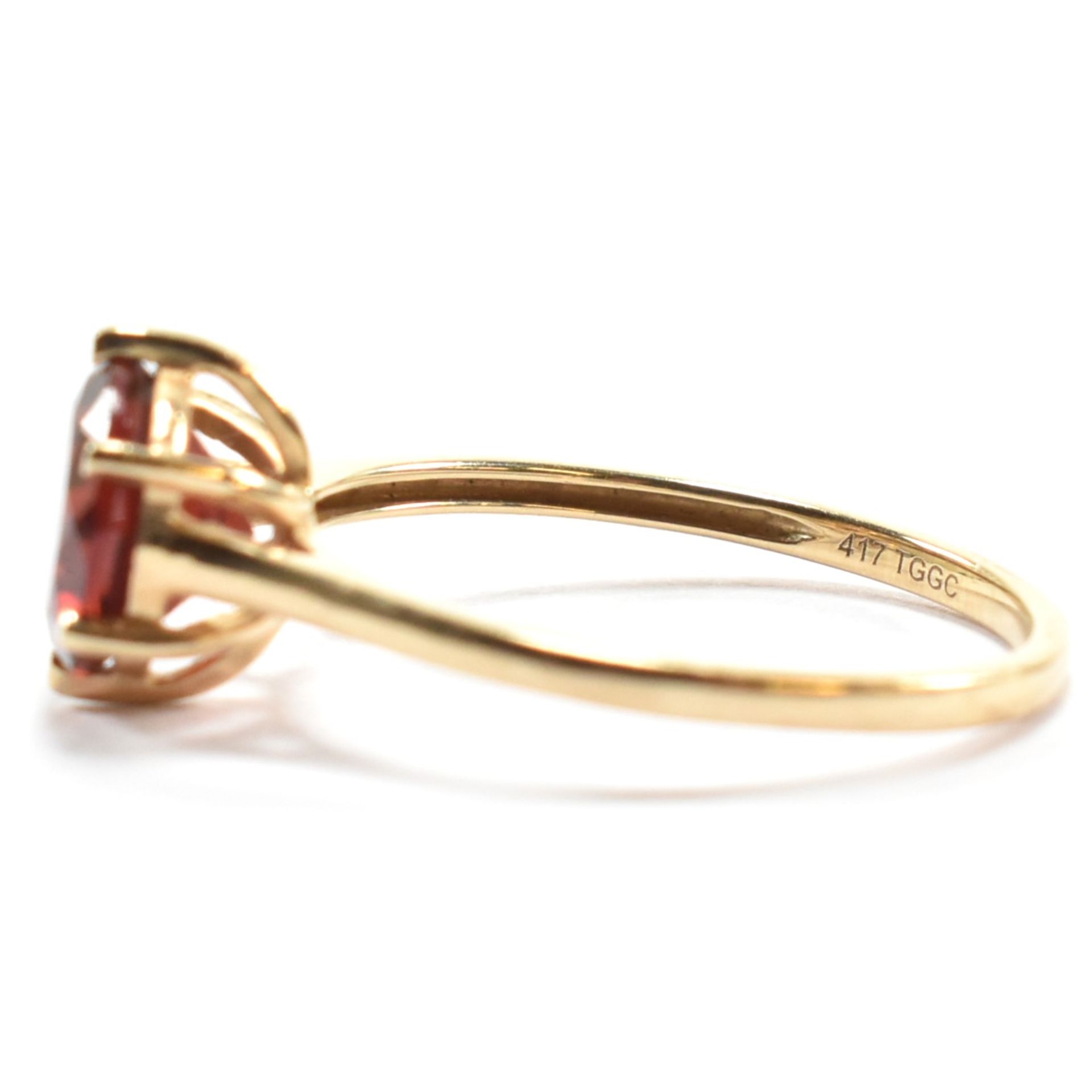 HALLMARKED 9CT GOLD & GARNET RING - Bild 3 aus 10