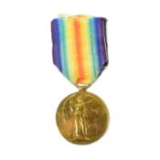 WWI MEDAL - VICTORY MEDAL TO CAPTAIN IN ROYAL WELSH FUSILIERS