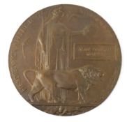 WWI MEMORIAL PLAQUE - MAJOR IN THE ROYAL ENGINEERS