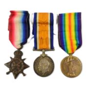 WWI MEDALS - LIEUTENANT IN THE QUEEN'S OWN ROYAL WEST KENT REGIMENT