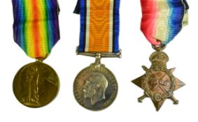 WWI MEDAL GROUP - SECOND LIEUTENANT IN KING'S OWN SCOTTISH BORDERERS