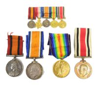 SOUTH AFRICAN CAMPAIGN & WWI MEDALS - CAPTAIN IN THE ROYAL NAVY