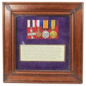 WWI MEDALS - CAPTAIN IN THE MIDDLESEX REGIMENT