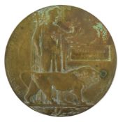 WWI MEMORIAL PLAQUE - DEATH PLAQUE TO A CAPTAIN IN THE ROYAL FLYING CORPS RFC