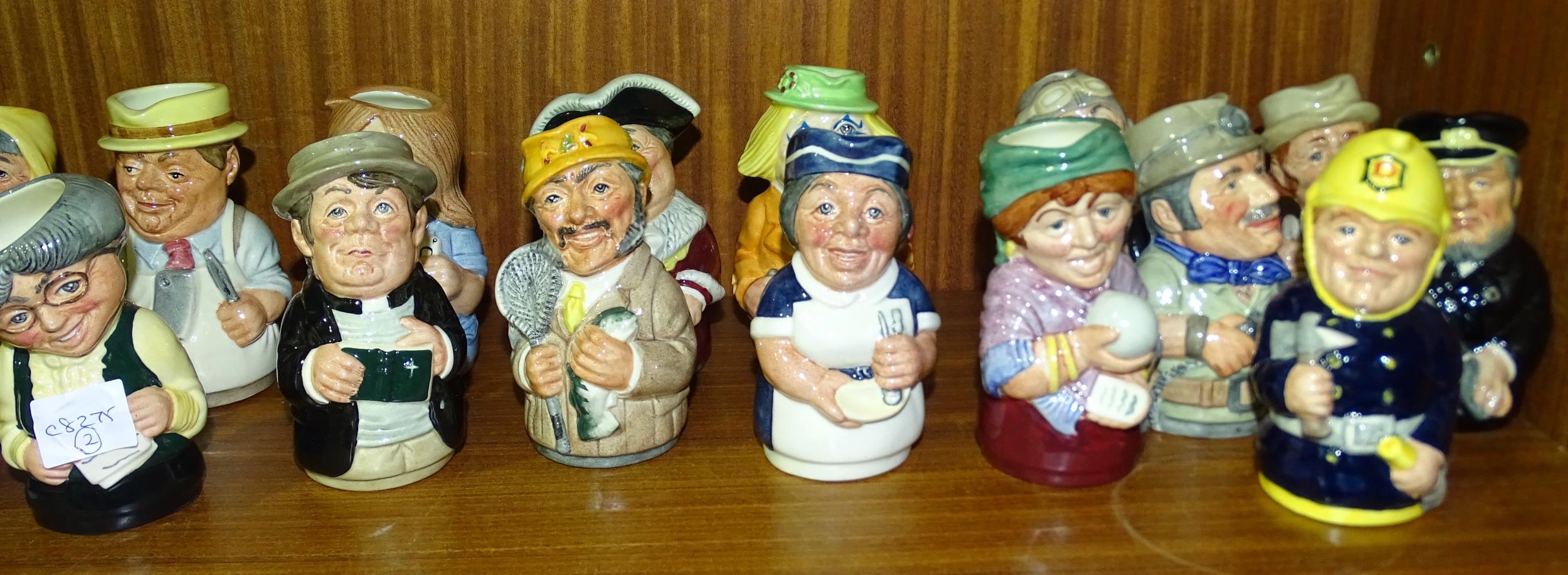 A collection of Royal Doulton small character jugs, "The Doultonville Collection", including "Miss - Bild 3 aus 3