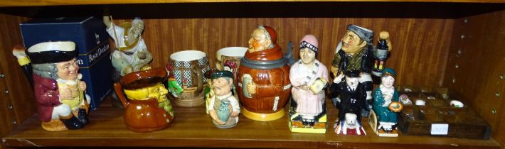 A Roy Kirkham Pottery character jug "Coal Miner", a Kevin Francis "Little Clarice" and "Mini Clarice